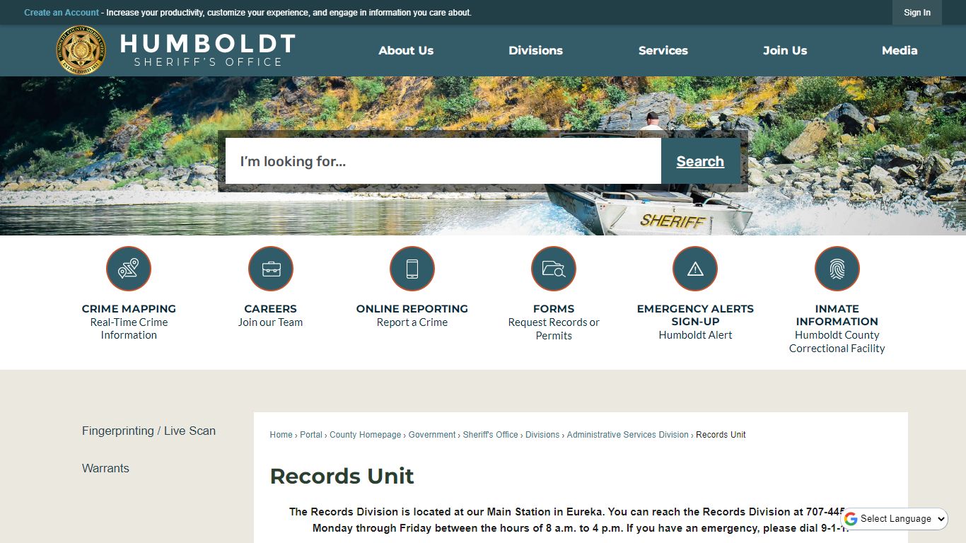Records Unit | Humboldt County, CA - Official Website